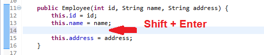 25 eclipse shortcut keys for code editing
